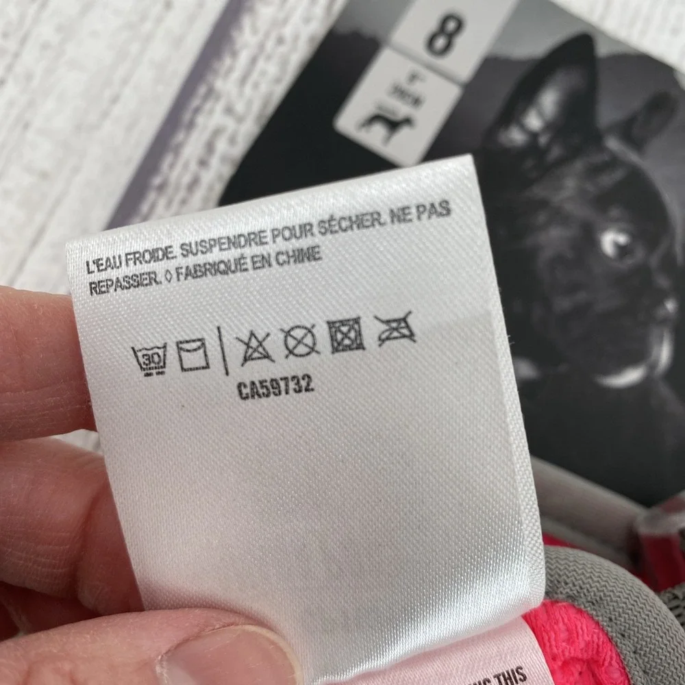 Canada Pooch Chill Seeker Cooling Vest 8 Pink Gray Mesh Harness Summer Jacket